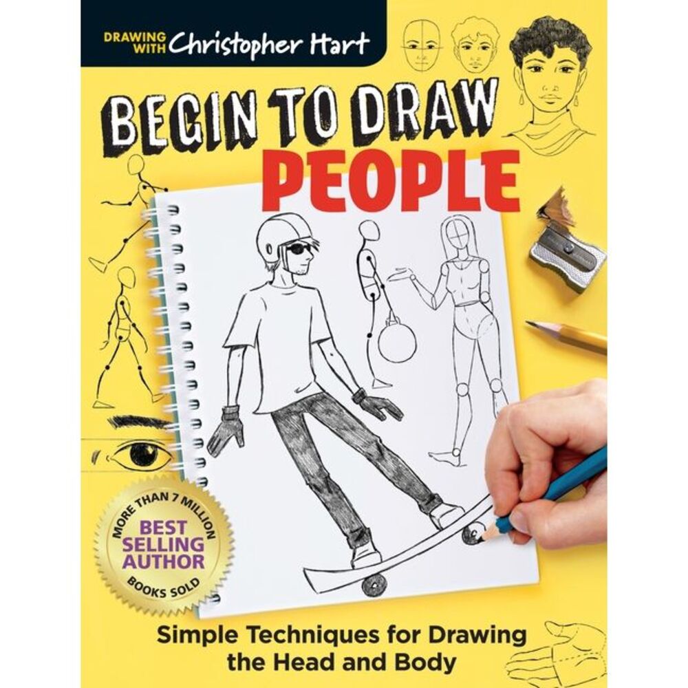 Begin to Draw People: Simple Techniques for Drawing the Head and Body -- Christo